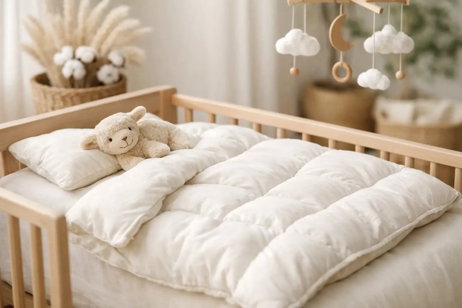 Veilig babydekbed van natuurlijke vezels
