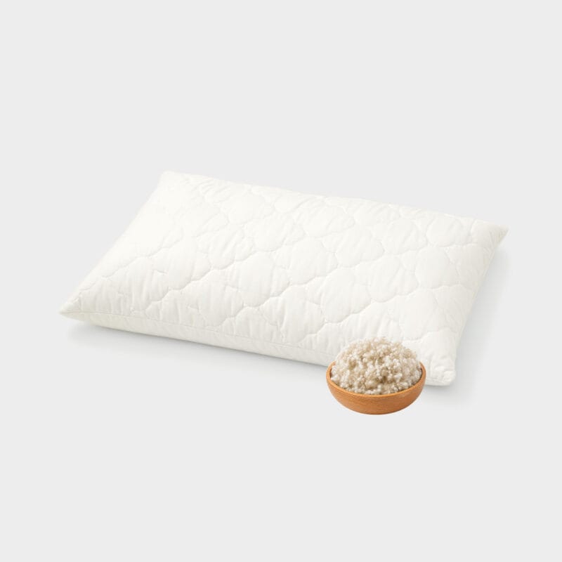 Organic Quilted Wool Pillow Organic Quilted Wool Pillow